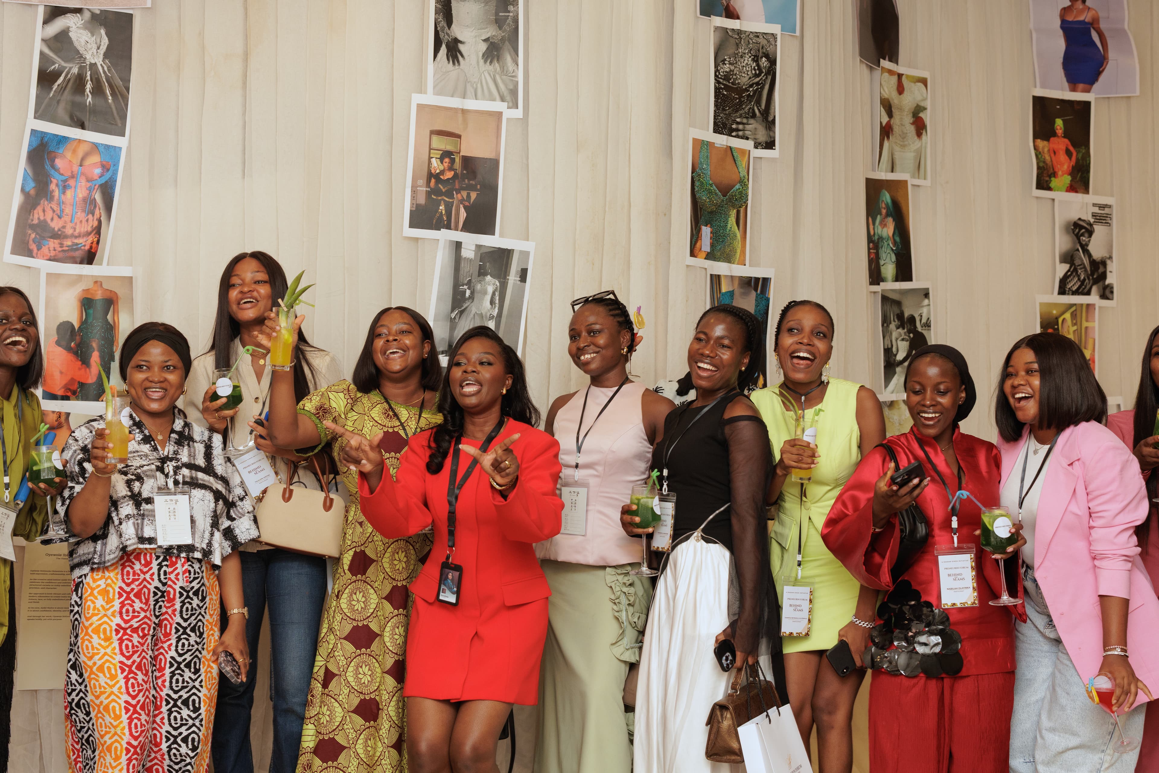 Fashion designers in a live Preneurin-style learning environment
